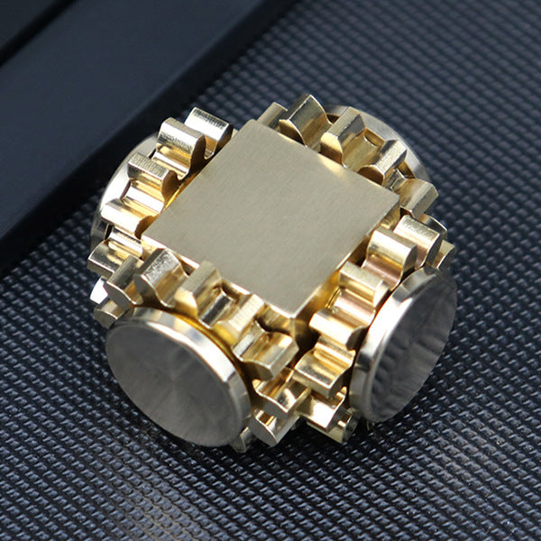 Brass Cube Gears Spinner